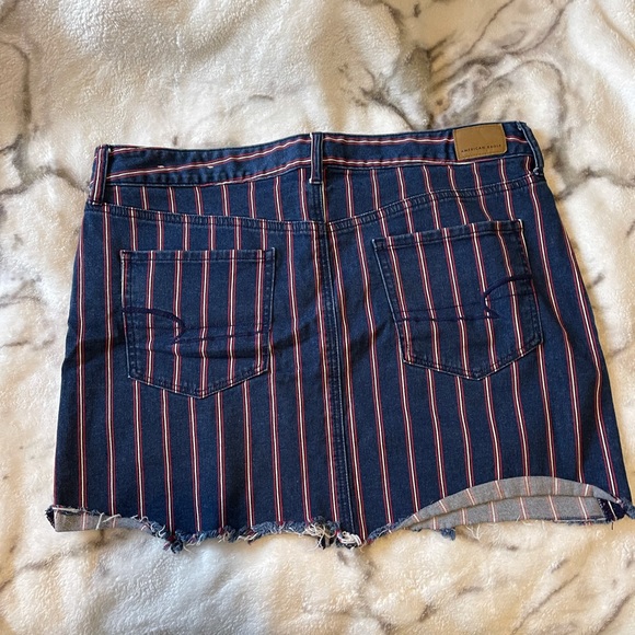 AE striped denim skirt - Picture 2 of 2